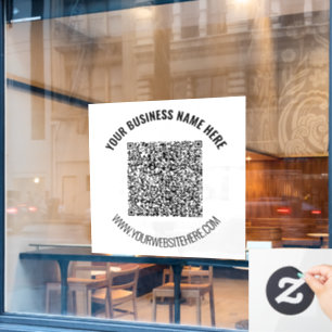 QR-Code-PrüfungI Benutzerdefinierte Textverarbeitu Fensteraufkleber