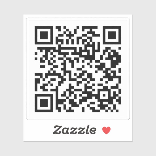 QR-Code, QR, lustig, Meme, Code, Streich, The Offi Aufkleber (Blatt)