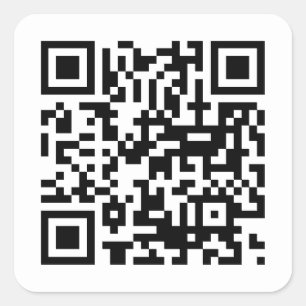 QR Code Quadratischer Aufkleber
