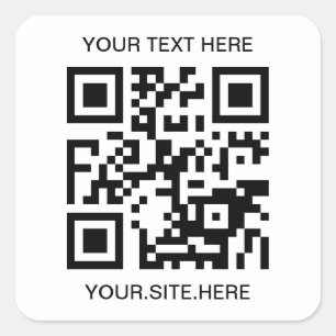 QR-Code Quadratischer Aufkleber