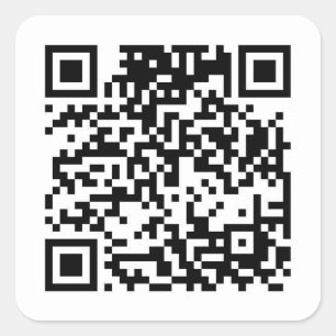 QR-Code Quadratischer Aufkleber