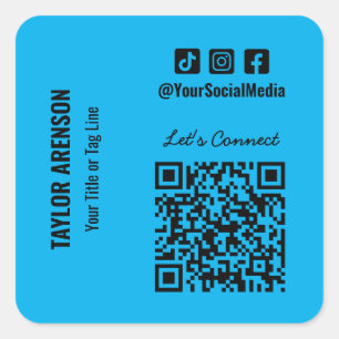 QR-Code Quadratischer Aufkleber