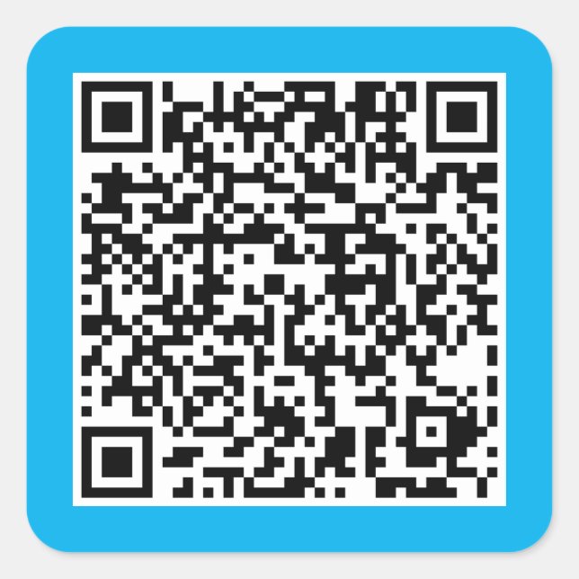 QR-Code Quadratischer Aufkleber (Vorderseite)
