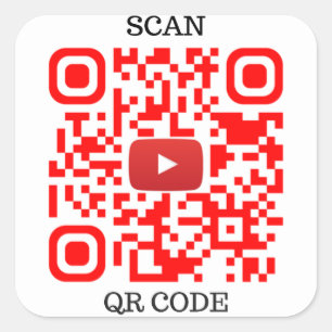 QR-Code Quadratischer Aufkleber