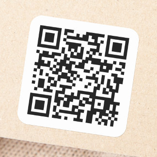 QR-Code Quadratischer Aufkleber