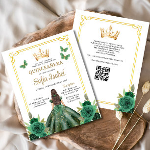 QR-Code Quinceanera Emerald Green