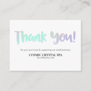 *~* QR-Code RAINBOW - DANK IHNEN LOGO AP8 Review Begleitkarte