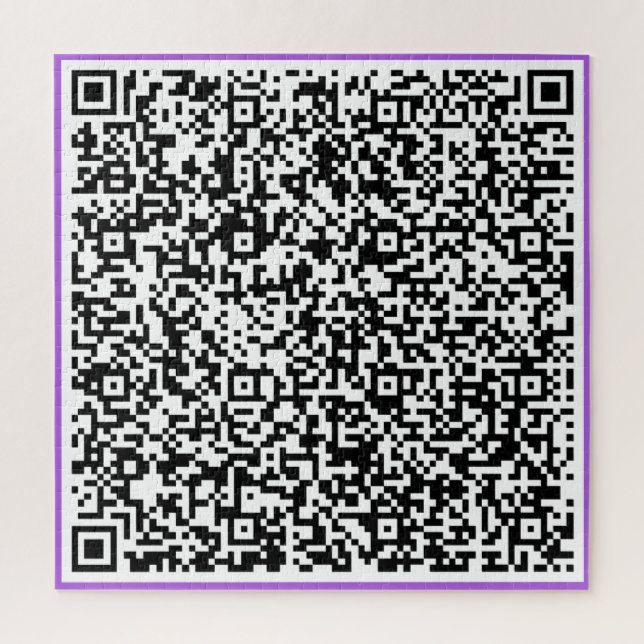 QR-Code rätselt Ihr spezielles Werbegeschenk für Ü Puzzle (Vertikal)