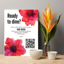 QR-Code Red Anemone Dreamscape Wedding