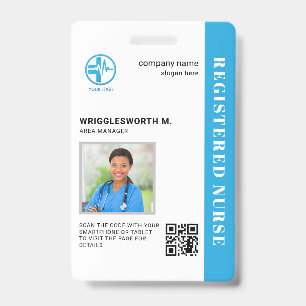QR-Code Registrierte Pflegekraft Medizinisches Zen Ausweis