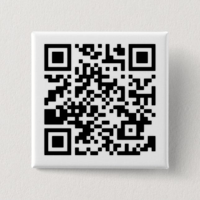 Qr Code RickRoll Gif Button (Vorderseite)