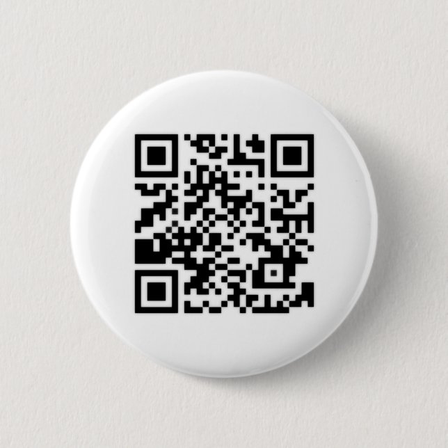 Qr Code RickRoll Gif Button (Vorderseite)