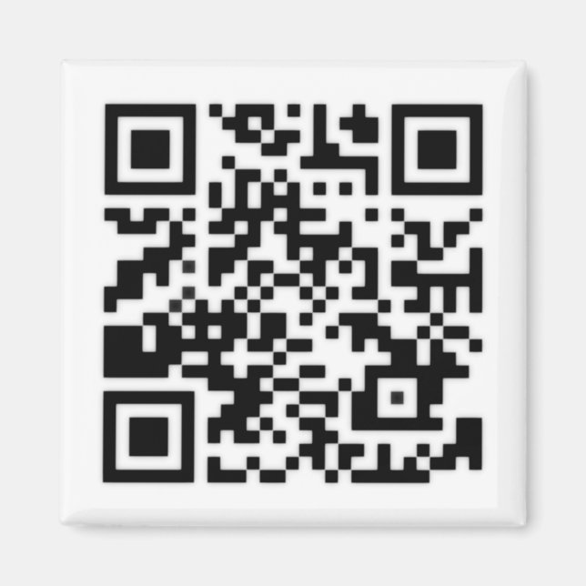 Qr Code RickRoll Gif Magnet (Vorne)