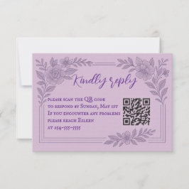 QR-Code RSVP-Karte für Küstenabschnitte RSVP Karte