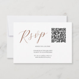 QR-Code RSVP-Karten Einfach RSVP Karte