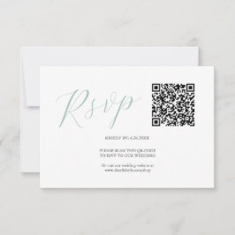 QR-Code RSVP-Karten Einfach RSVP Karte