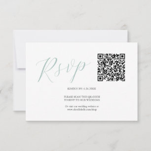 QR-Code RSVP-Karten Einfach RSVP Karte
