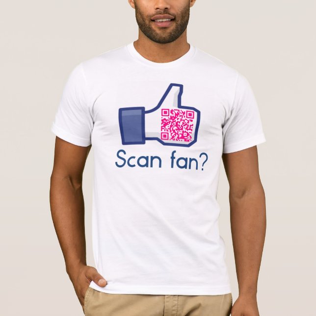 QR Code-Scan-Fan-T-Shirt T-Shirt (Vorderseite)