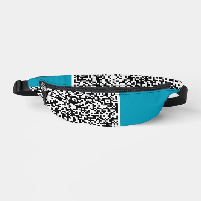 QR Code Scan Fanny Pack Personalisiert Farbauswahl Bauchtasche (Vorderseite)