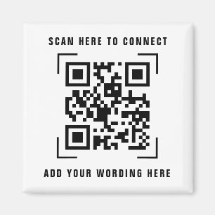 QR-Code-Scan Geschäftslogo Werbemagnet Magnet