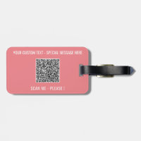 QR Code Scan Info Benutzerdefinierte Textfarben Ge