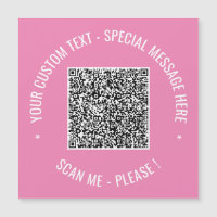 QR Code Scan Info Benutzerdefinierte Textfarben Ma