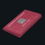 QR Code Scan Info Benutzerdefinierter Text Ballet  Tri-fold Geldbeutel<br><div class="desc">Benutzerdefinierte Farben und Schriftart - Personalisierte Wallets mit Ihren QR Code Scan Info und Custom Text Promotional Business oder Modern Funny Wallet Geschenk - Fügen Sie Ihren QR Code / Bild oder Foto - Logo und Text - Name / Information / Mehr - Vergrössern und verschieben Sie Elemente mit dem...</div>