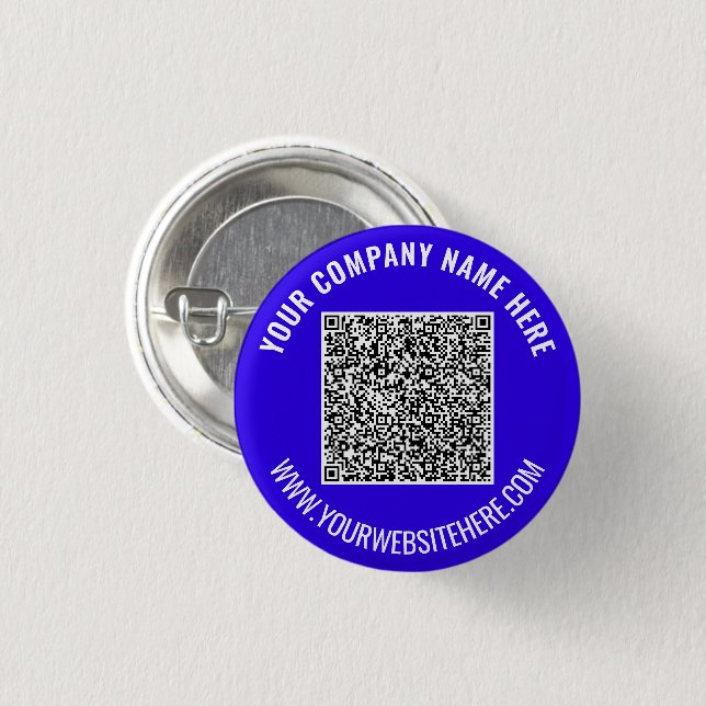 QR-Code Scan Info Benutzerdefinierter Text Schaltf Button (Vorne & Hinten)