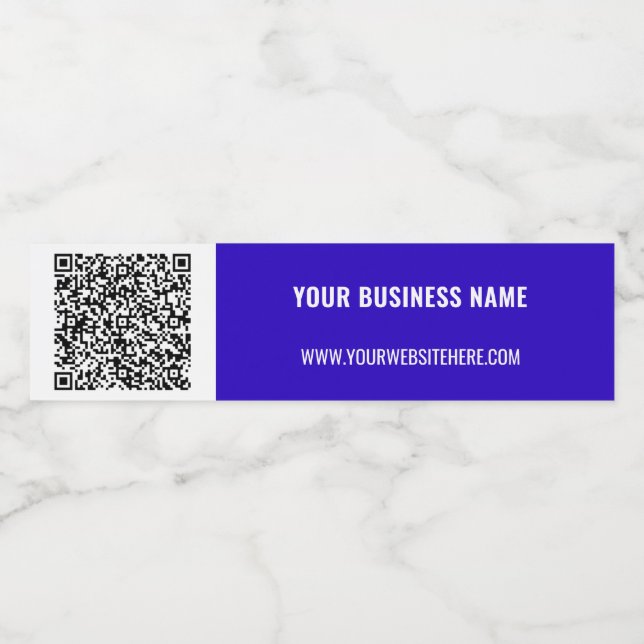 QR-Code-Scan-Info Benutzerdefiniertes Text-Wasser- Wasserflaschenetikett (Einzelnes Label)