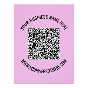 QR Code Scan Info Benutzerdefiniertes Textposter - Poster