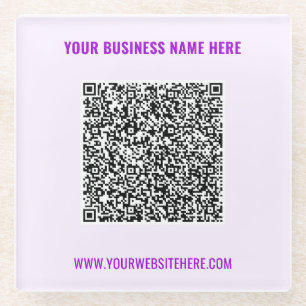 QR Code Scan Info Benutzerdefiniertes Untersetzer- Glasuntersetzer