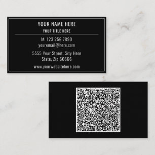 QR Code Scan Info Business Card Farben auswählen Visitenkarte