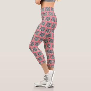 QR Code Scan Info Capri Leggings - Benutzerdefinie