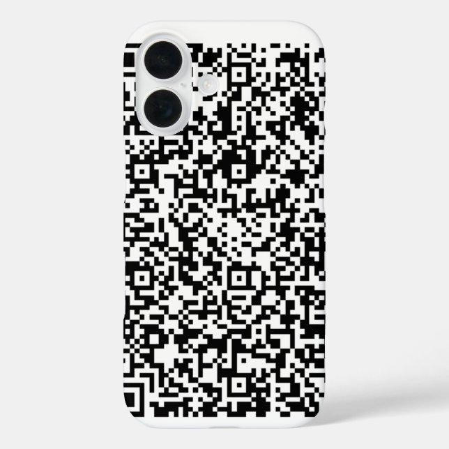 QR Code Scan Info Custom Colors iPhone Case (Rückseite)