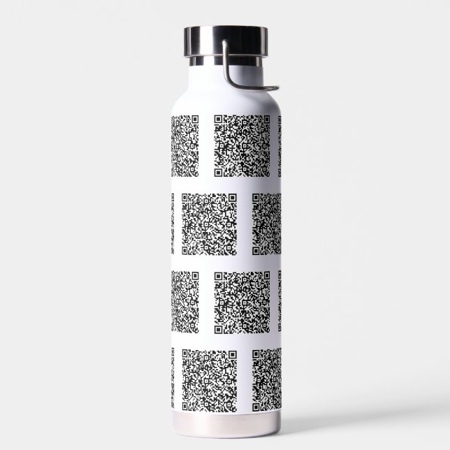 QR Code Scan Info Ihre Farben Moderne Wasserflasch Trinkflasche (Links)