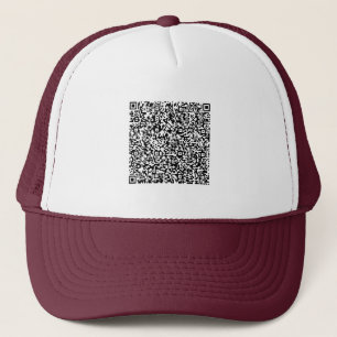 QR Code Scan Info Ihre Werbeaktion Trucker Hat-Ges Truckerkappe