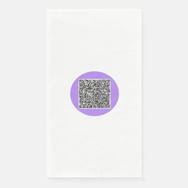 QR Code Scan Info Paper Handtücher für Kunden in b Serviette (Vorderseite)