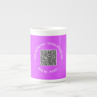 QR-Code Scan Info Tasse Benutzerdefinierter Text u