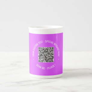 QR-Code Scan Info Tasse Benutzerdefinierter Text u
