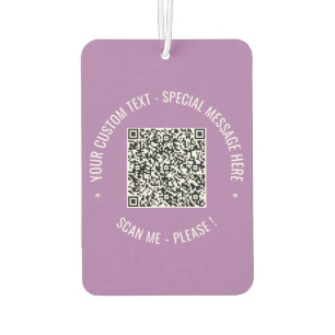 QR Code Scan Info Text Air Freshener wählen Farbe Autolufterfrischer