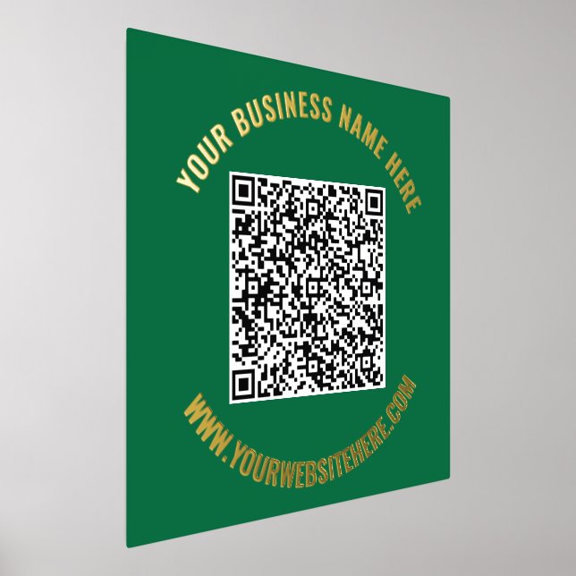 QR Code Scan Info Text Foil Prints - Ihre Farben Foliendrucke (Ablage )
