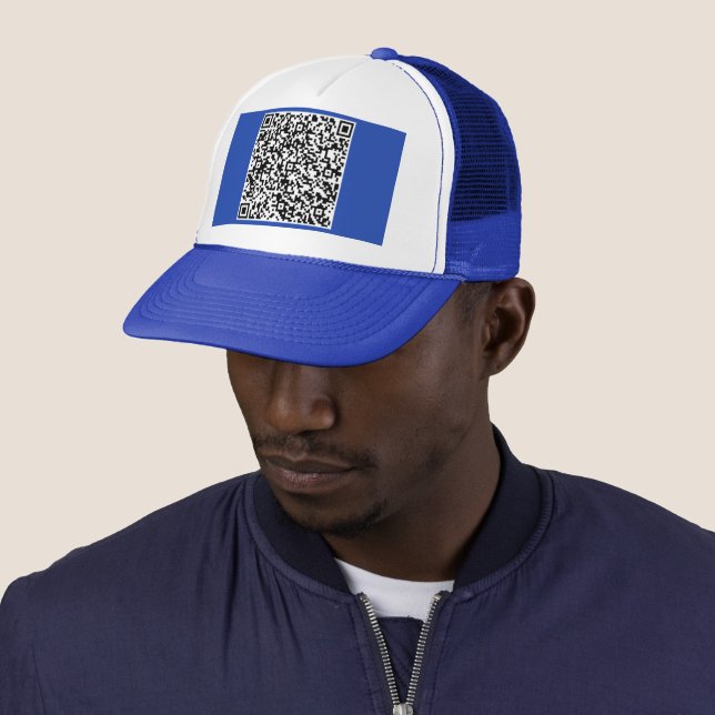 QR Code Scan Info Trucker hat Farbe ausgewählt Truckerkappe (Beispiel)