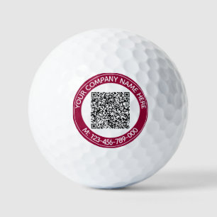 QR-Code-Scan-Info und Golf-Balls für benutzerdefin Golfball
