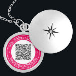 QR-Code-Scan-Info und Text-Kette - Ihre Farben Medaillon<br><div class="desc">Benutzerdefinierte Farben und Schriftart - Ihr QR-Code oder Ihr Logo / Website für den Foto-Namen oder benutzerdefinierte Textwerbung Unternehmen oder Persönliche Moderne Briefmarke Design-Kette / Geschenk - Hinzufügen Sie Ihre QR-Code - Bild - Logo oder Foto / Name - Unternehmen / Website oder andere Informationen / Text - Verkleinern, verschieben...</div>