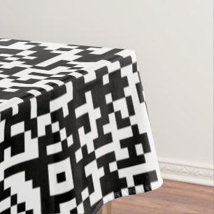QR-Code-Scan-Info Werbeaktion Business-Tablett Tischdecke