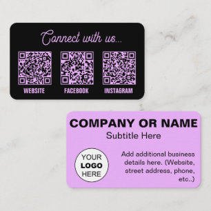 QR-Code-Scan-Logo-Visitenkarte Visitenkarte