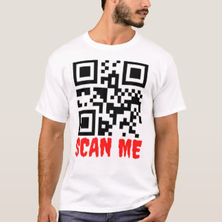 QR Code Scan Me Find Me Identification Scan Barcod T-Shirt