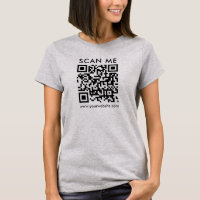 QR Code Scan Me Frauen Frontdruckleuchte