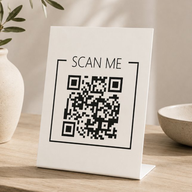 QR-Code-Scan-Me-Geschäft für Kleinunternehmen Sockelschild (Von Creator hochgeladen)