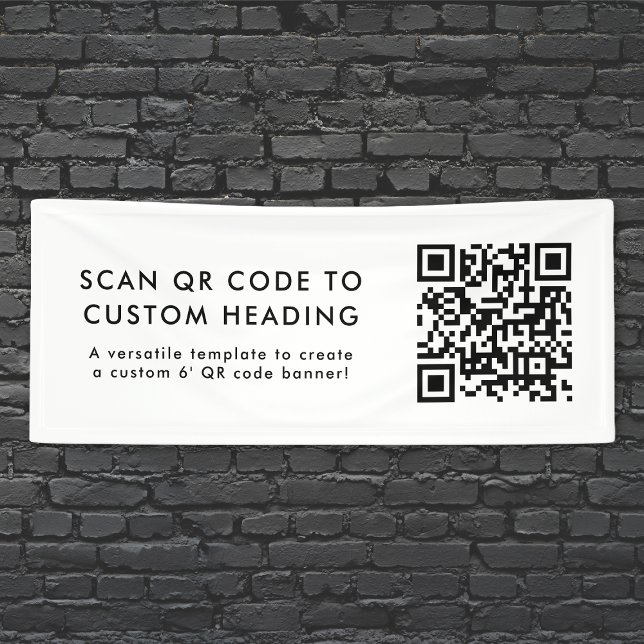 QR Code Scan Me Modernes Minimalistisches, einfach Banner (Von Creator hochgeladen)